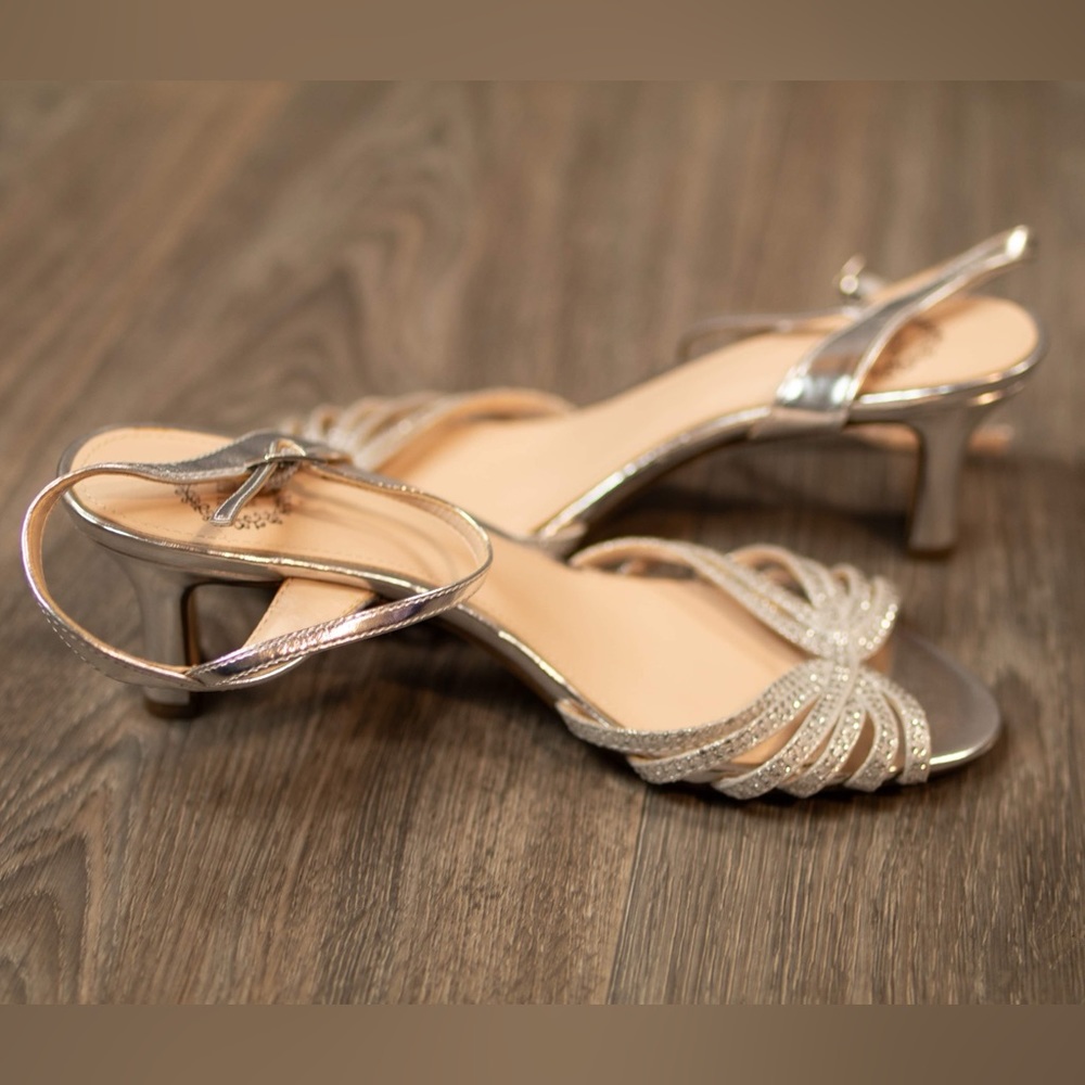 Silver Rhinestone Heels - Picture 3 of 4